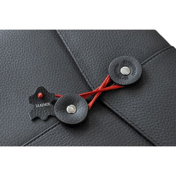 Civilian custodia in pelle Manila 11 per MacBook Air 11"/Netbook in nero