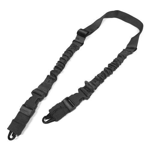 Condor tracolla elastica CBT con fibbie e 2 attacchi moschettone in nero