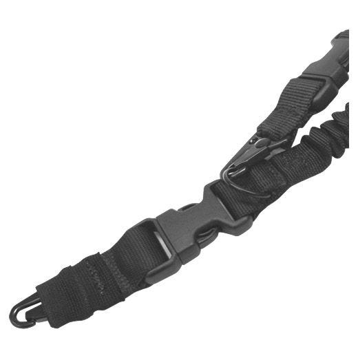 Condor tracolla elastica CBT con fibbie e 2 attacchi moschettone in nero