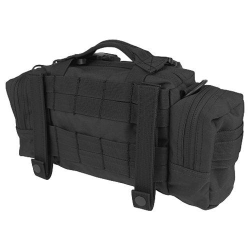 Condor deployment bag in stile modulare in nero