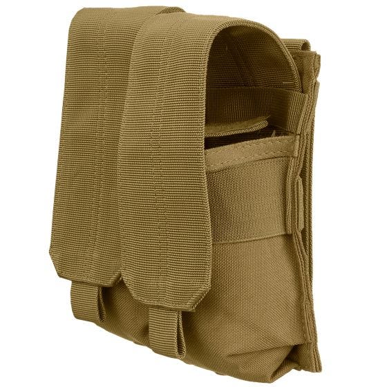 Condor astuccio portacaricatore doppio M4/M16 con attacco MOLLE in Coyote Brown