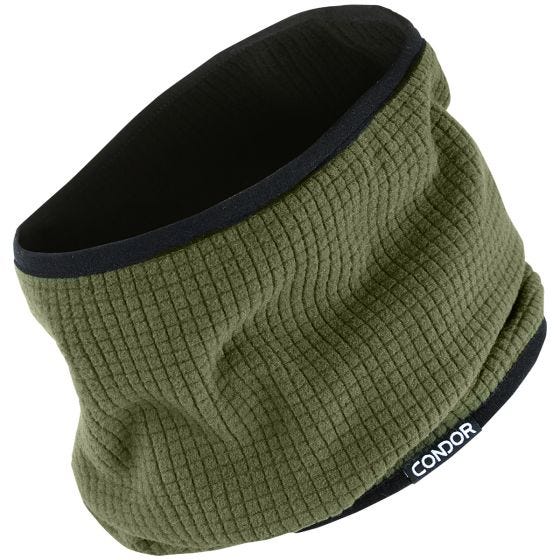 Condor scaldacollo reversibile in Olive Drab/nero