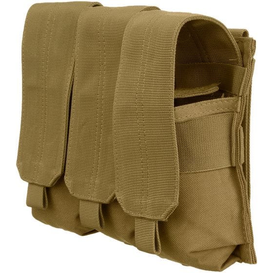 Condor astuccio portacaricatore triplo M4/M16 con attacco MOLLE in Coyote Brown