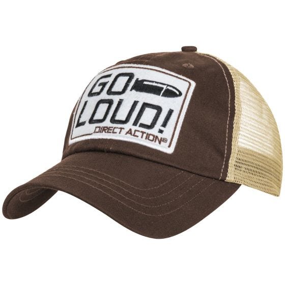 Direct Action cappellino GO LOUD! in marrone
