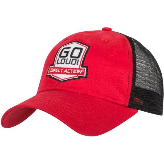 Direct Action cappellino GO LOUD! in rosso