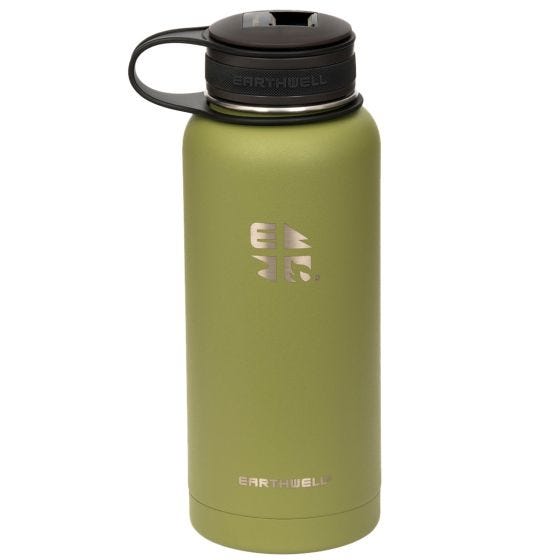 Earthwell borraccia Kewler con tappo a tenuta stagna da 946 ml in Sequoia Pine