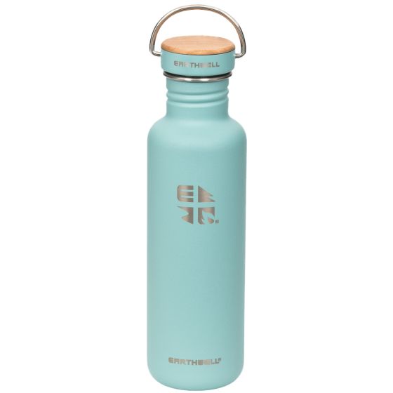 Earthwell borraccia Woodie a parete singola da 800 ml in Maple / Aqua Blue