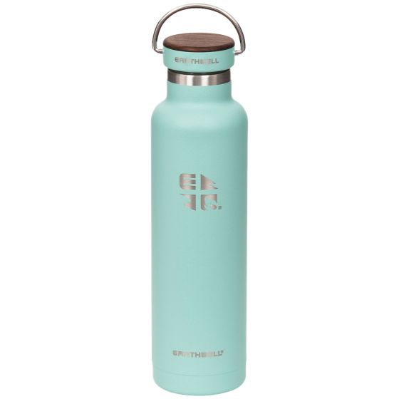 Earthwell borraccia Woodie da 650 ml in Walnut / Aqua Blue