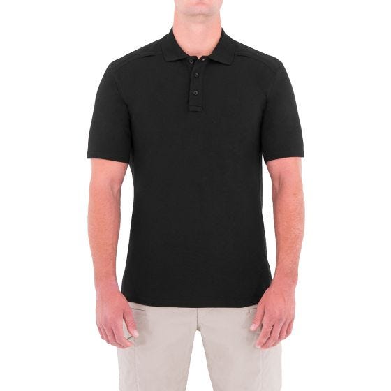 First Tactical maglietta uomo stile polo a manica corta con tasca per penna in nero