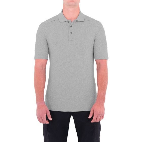 First Tactical maglietta uomo stile polo a manica corta con tasca per penna in Heather Grey