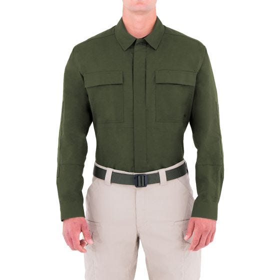 First Tactical camicia BDU Tactix a maniche lunghe uomo in OD Green