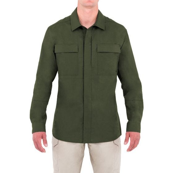 First Tactical camicia BDU Tactix a maniche lunghe uomo in OD Green