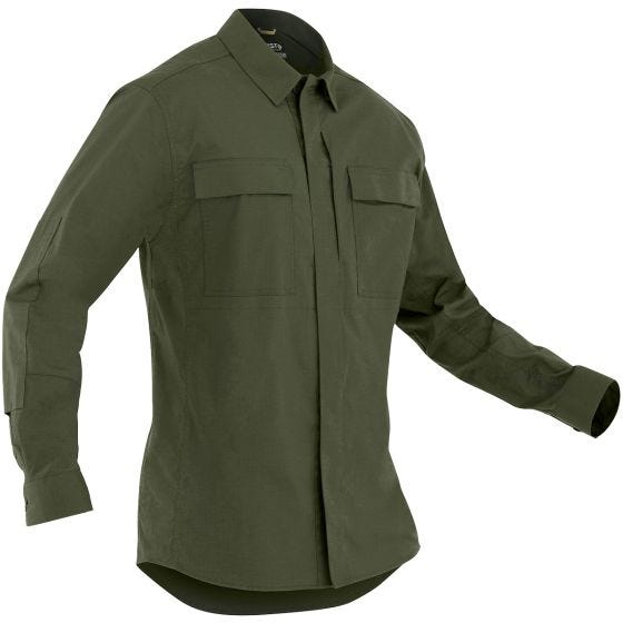First Tactical camicia BDU Tactix a maniche lunghe uomo in OD Green