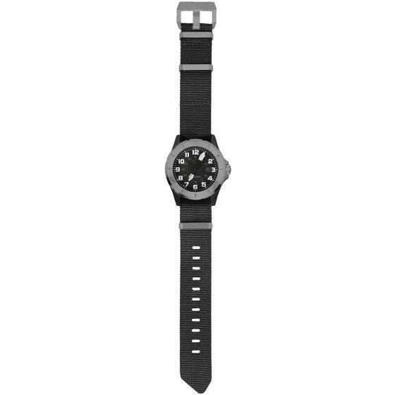 First Tactical orologio Ridgeline con cassa in carbonio colore acciaio INOX spazzolato / nero