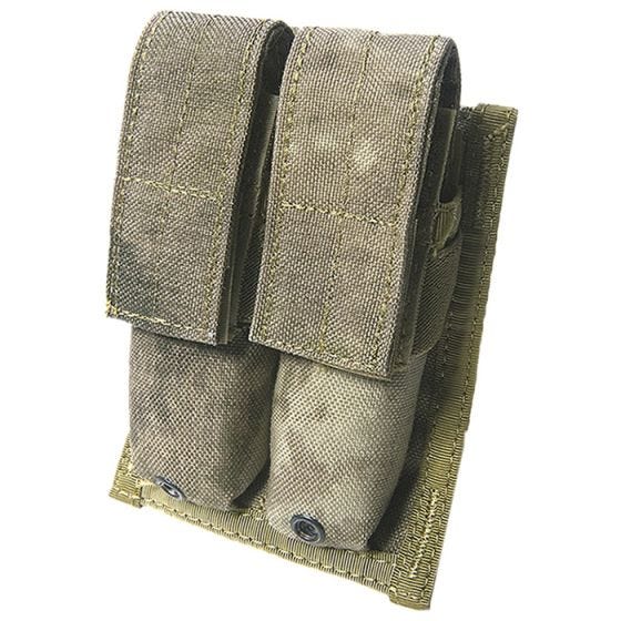 Flyye custodia doppia portacaricatore 9 mm con attacco MOLLE in A-TACS AU