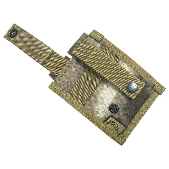 Flyye custodia doppia portacaricatore 9 mm con attacco MOLLE in A-TACS AU