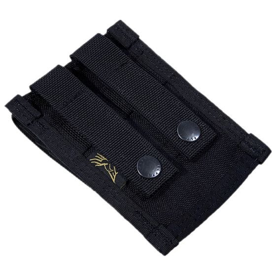 Flyye custodia doppia portacaricatore 9 mm con attacco MOLLE in nero