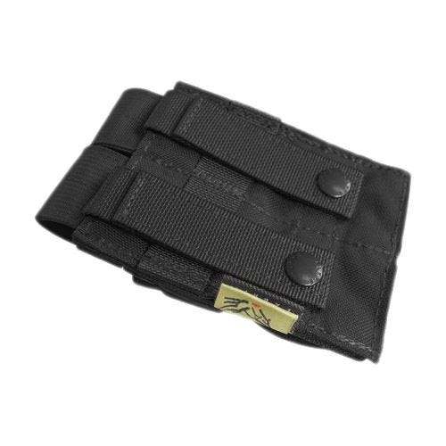 Flyye custodia doppia portacaricatore 9 mm con attacco MOLLE ver. FE in nero