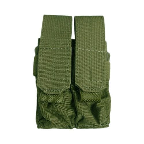 Flyye custodia doppia portacaricatore 9 mm con attacco MOLLE ver. FE in Olive Drab
