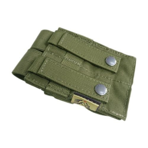Flyye custodia doppia portacaricatore 9 mm con attacco MOLLE ver. FE in Ranger Green