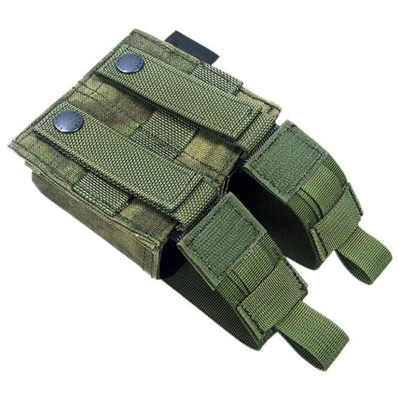 Flyye custodia doppia portacaricatore 9 mm con attacco MOLLE ver. HP in A-TACS FG