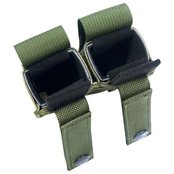 Flyye custodia doppia portacaricatore 9 mm con attacco MOLLE ver. HP in A-TACS FG