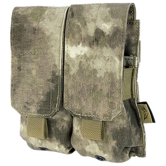 Flyye custodia doppia portacaricatore M4/M16 con attacco MOLLE in A-TACS AU