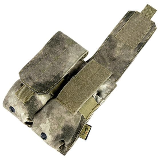 Flyye custodia doppia portacaricatore M4/M16 con attacco MOLLE in A-TACS AU