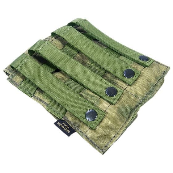 Flyye custodia doppia portacaricatore M4/M16 con attacco MOLLE in A-TACS FG