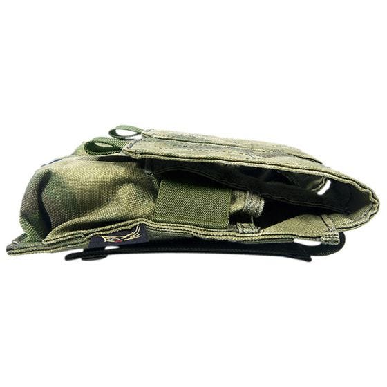 Flyye custodia doppia portacaricatore M4/M16 con attacco MOLLE in A-TACS FG