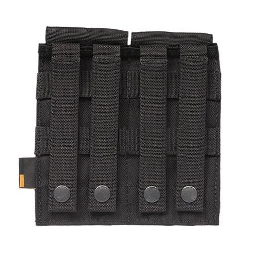 Flyye custodia doppia portacaricatore M4/M16 con attacco MOLLE in nero