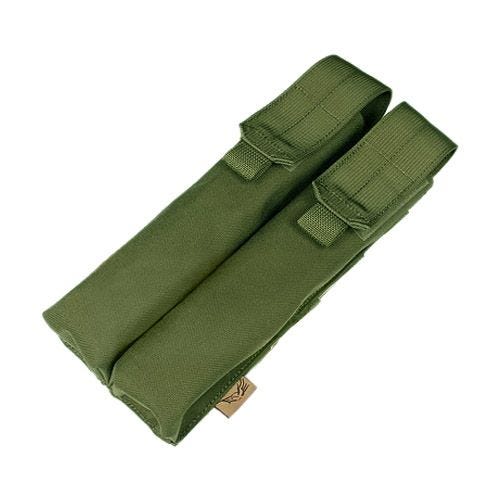 Flyye custodia doppia portacaricatore P90/UMP con attacco MOLLE in Olive Drab