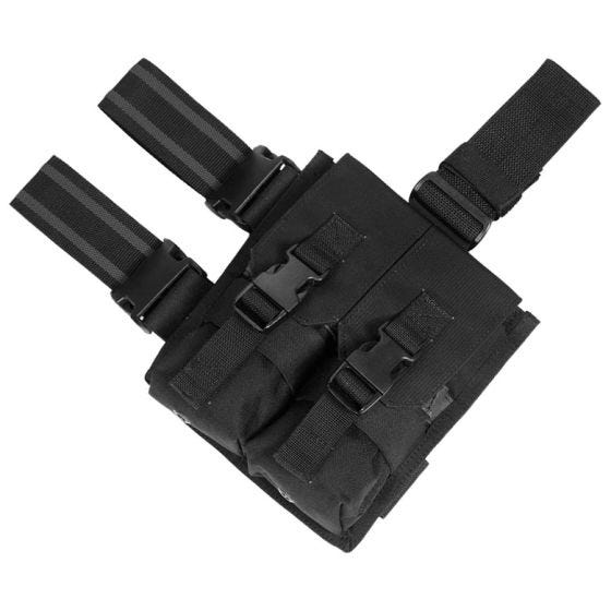 Flyye doppio portacaricatore cosciale M4/M16 in nero