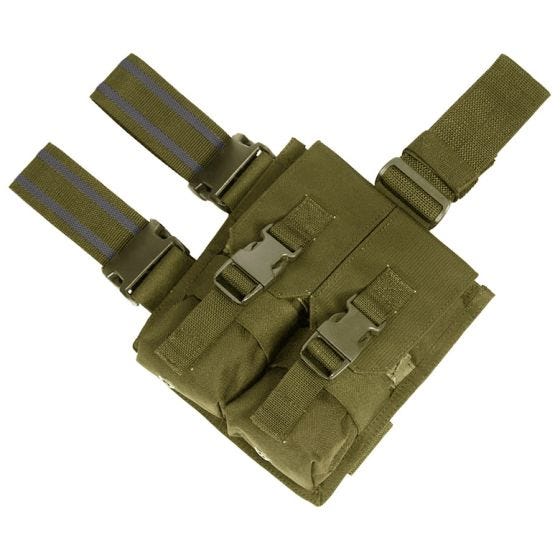 Flyye doppio portacaricatore cosciale M4/M16 in Coyote Brown