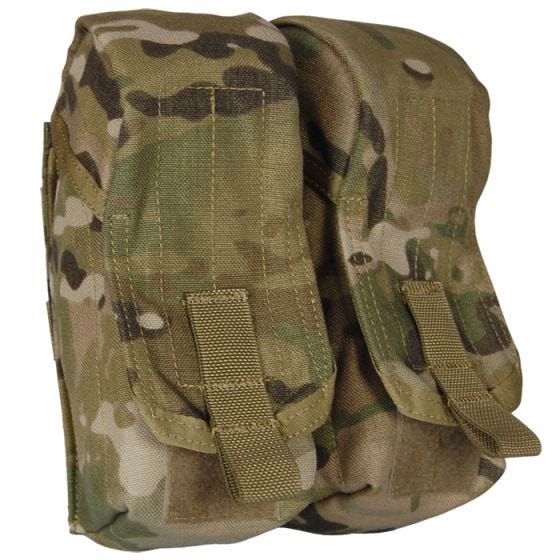 Flyye custodia doppia portacaricatore AK con attacco MOLLE in MultiCam