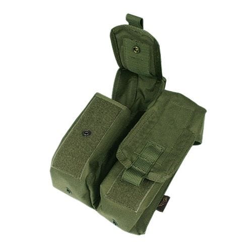Flyye custodia doppia portacaricatore AK con attacco MOLLE in Olive Drab