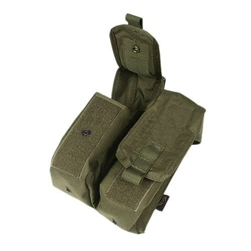 Flyye custodia doppia portacaricatore AK con attacco MOLLE in Ranger Green
