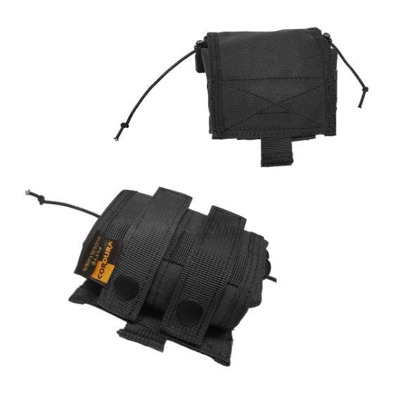 Flyye astuccio pieghevole portacaricatore MOLLE in nero