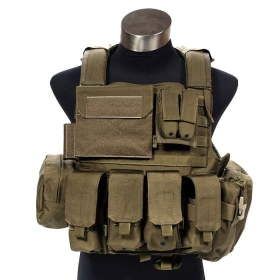 Flyye gilet multitasca Force Recon ver. Land in Coyote Brown