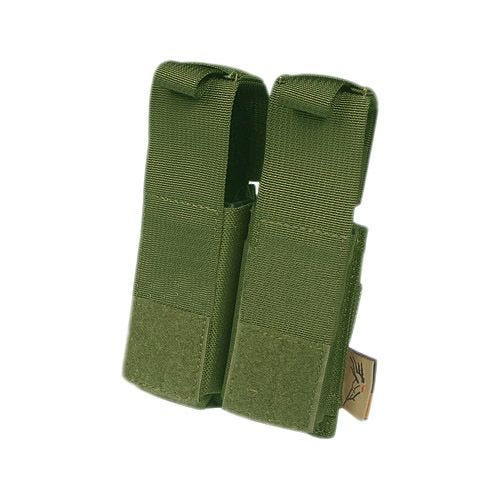 Flyye custodia doppia porta-caricatori pistola .45 con attacco MOLLE in Olive Drab