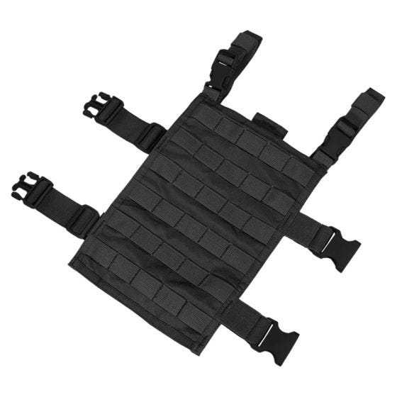 Flyye pannello cosciale rettangolare MOLLE in nero
