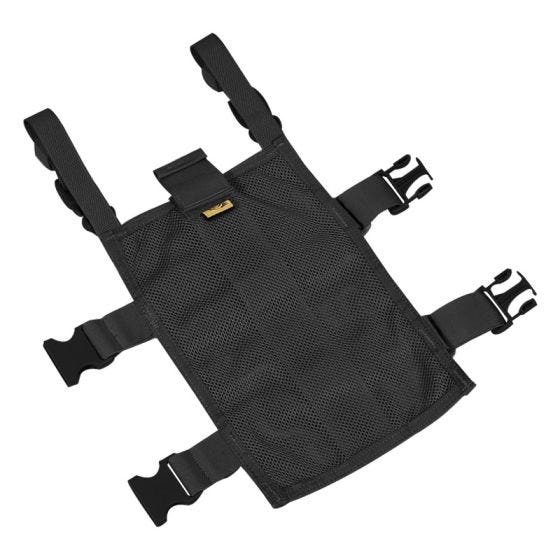 Flyye pannello cosciale rettangolare MOLLE in nero