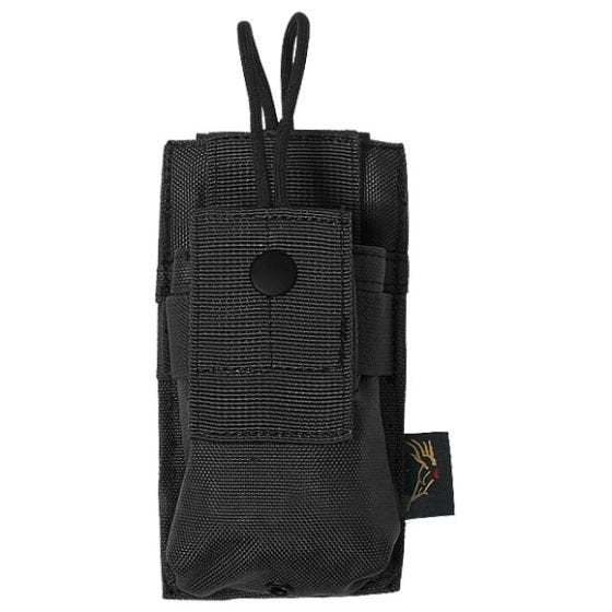Flyye custodia per ricetrasmittente piccola MOLLE in nero