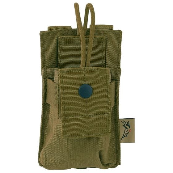 Flyye custodia per ricetrasmittente piccola MOLLE in Coyote Brown