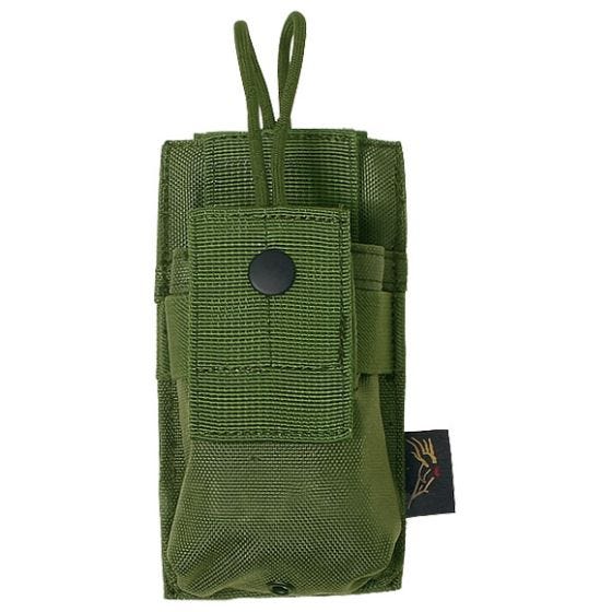 Flyye custodia per ricetrasmittente piccola MOLLE in Olive Drab