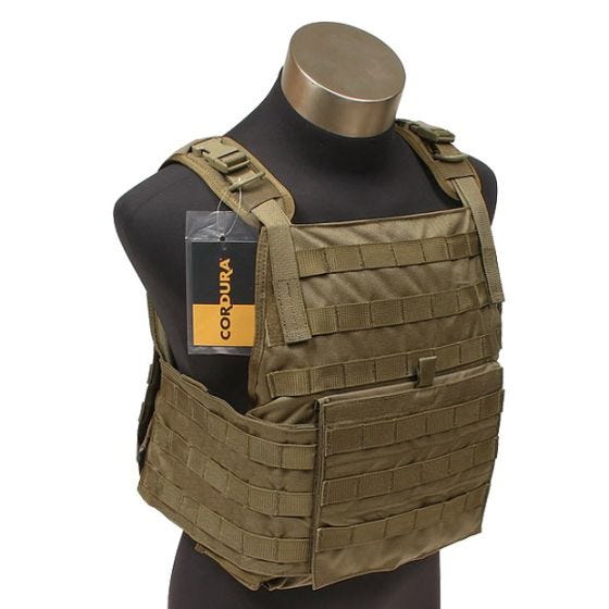 Flyye Plate Carrier PC MOLLE in Coyote Brown