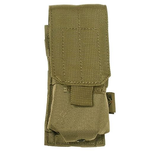 Flyye custodia singola portacaricatore M4/M16 con attacco MOLLE in cachi