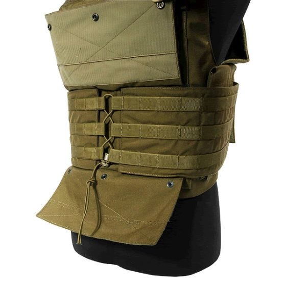 Flyye gilet Spartan in Coyote Brown