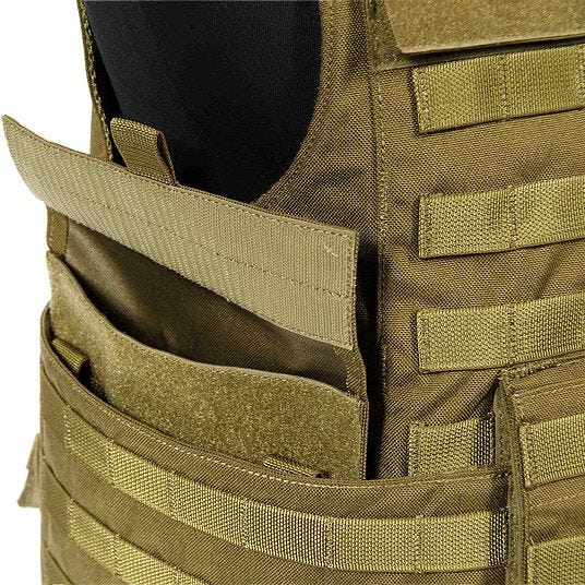 Flyye gilet Spartan in Coyote Brown