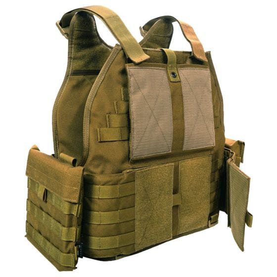 Flyye giubbotto antiproiettile SPC MOLLE in Coyote Brown